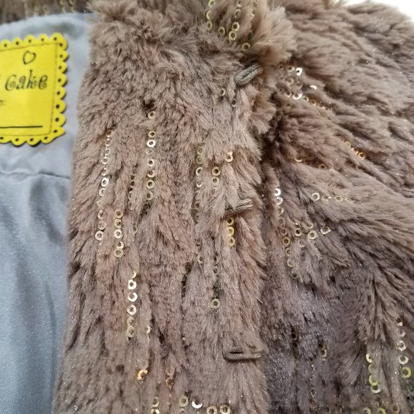 Peace of Cake Faux Fur Jacket Toddler 2-4 - Picture 8 of 13